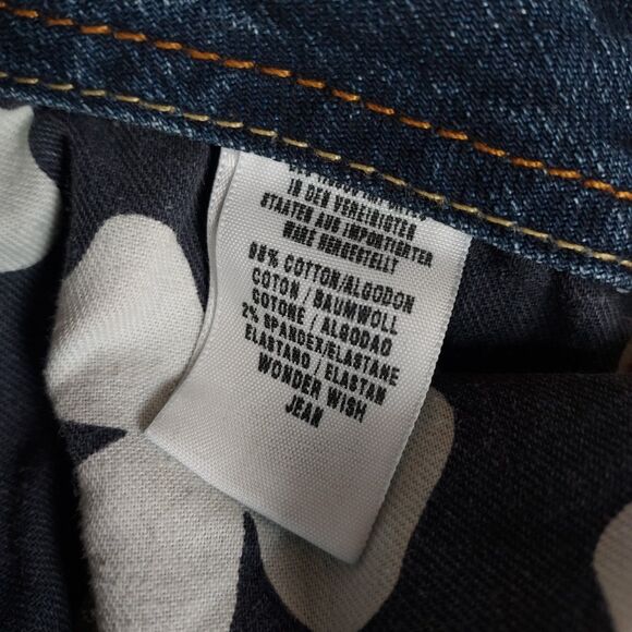 Lucky Brand Wonder Jeans Womens 6/28 Low Rise Bootcut 28x32 Y2K Stretch Blue - Picture 12 of 13